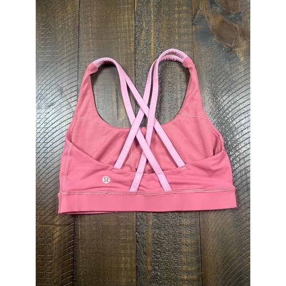Lululemon Energy BraCherry Tint / Rose Tea, Size 4 - Picture 3 of 8